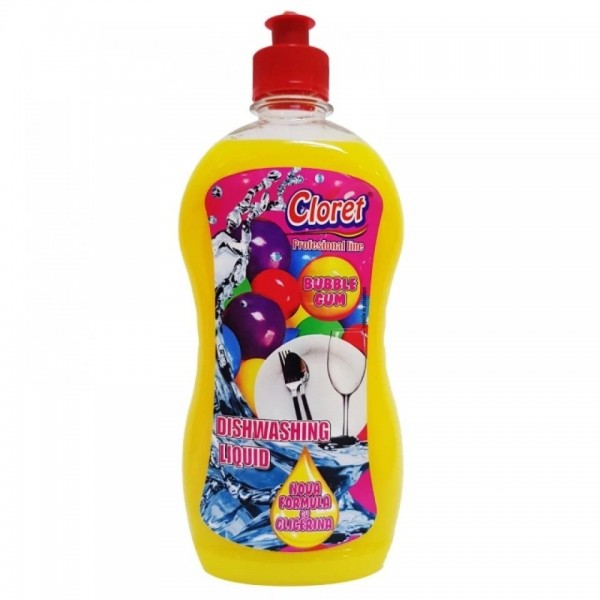 Cloret, detergent vase cu miros de bubble gum, 500ml Produse 6,59 lei