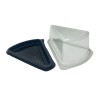 Caserole felie tort, baza neagra, cu capac transparent h8cm, FT-135, 50buc Produse 63,39 lei