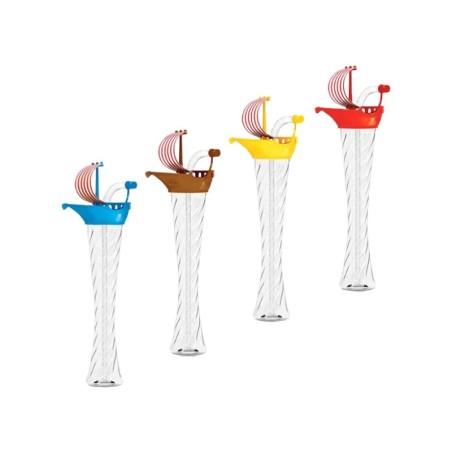 Pahare plastic, capac barcuta, mix culori, 500ml, 54buc