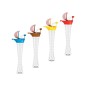 Pahare plastic, capac barcuta, mix culori, 500ml, 54buc