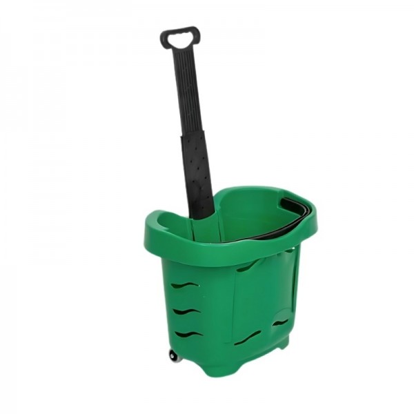 Cos de cumparaturi, cu roti, colorat, 40 litri Cosuri transport 150,80 lei