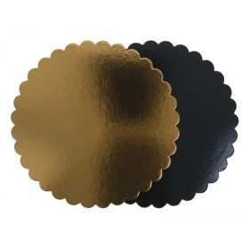 Discuri floare, carton 2mm, negre|aurii, 40cm, 100buc Discuri negre 268,30 lei