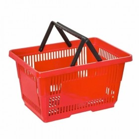 Cos de cumparaturi, cu maner, 28 litri, 48x33x26 cm Cosuri transport 39,99 lei