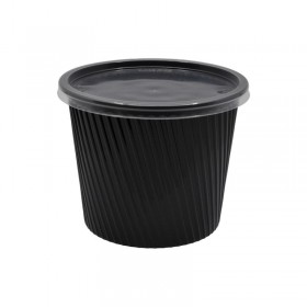 Bol negru 600cc + capac transparent, 50buc Produse 35,75 lei