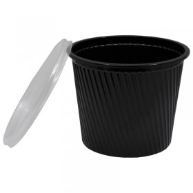 Bol negru 600cc + capac transparent, 50buc Produse 35,75 lei