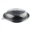 Bol negru PP, cu capac bombat, 225*h40 mm, 750cc (100buc) Caserole salata 119,27 lei