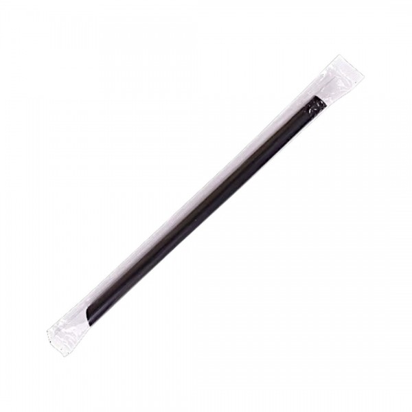 Paie Bubble Tea, negre, drepte, amb. individual, reutilizabile, 200buc Produse 17,84 lei