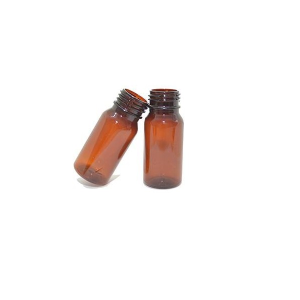 Flacoane 50ml, pet brun|maro, rotunde, F28mm, 100buc Produse 68,29 lei