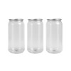 Flacoane doza 330ml, pet transparent, rotunde, capac metalic Produse 2,80 lei