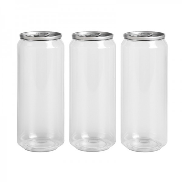 Flacoane doza 500ml, pet transparent, rotunde, capac metalic Produse 3,30 lei