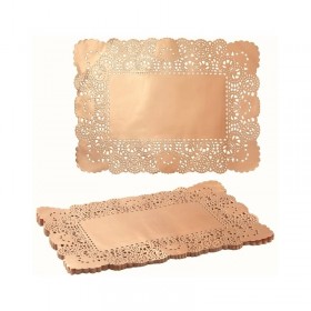 Dantele aurii, hartie, 18x25cm, 100buc, outlet Lichidari de stoc 35,38 lei