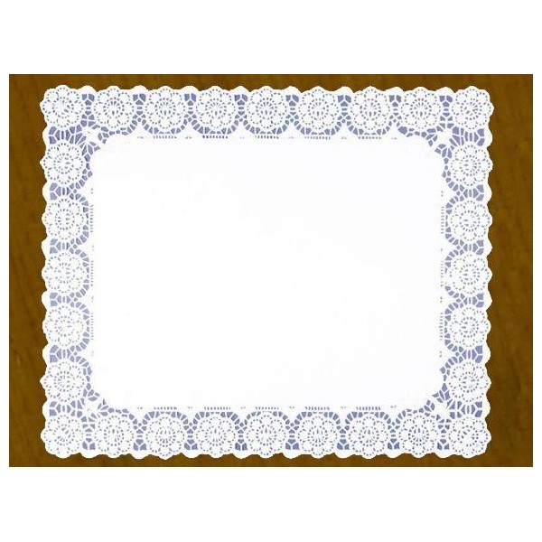 Dantele albe, hartie, 35x45cm, 100buc, outlet Lichidari de stoc 57,34 lei