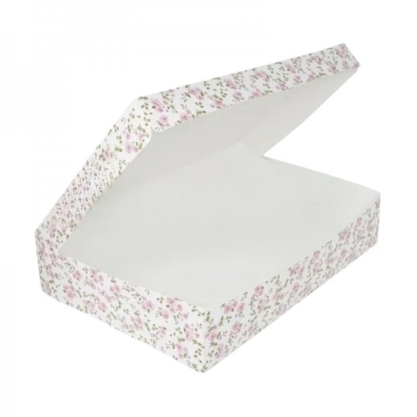 Cutie mini prajituri, design flori, 25x35x6.5 cm, 25buc, outlet Lichidari de stoc 121,80 lei