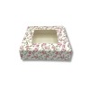 Cutii mini prajituri, cu fereastra, design flori, 22x22.5x5 cm, 25buc, outlet Lichidari de stoc 110,86 lei