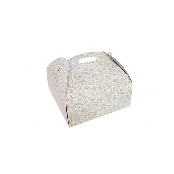 Cutii tort, insertii aurii, 20cm, 25buc, outlet Lichidari de stoc 56,93 lei