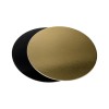 Discuri carton 2mm, negre|aurii, 16cm, 100buc, outlet Lichidari de stoc 48,14 lei