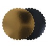 Discuri floare, carton 2mm, negre|aurii, 8cm, 200buc, outlet Lichidari de stoc 19,72 lei