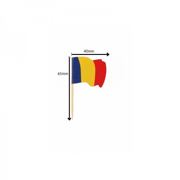 Bete din lemn, ornament steag Romania (200buc) Produse 15,89 lei
