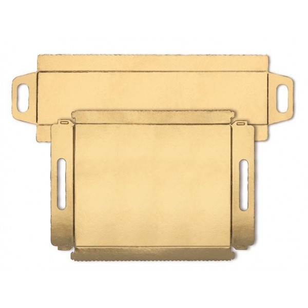 Tavite aurii, metalizate, cu maner, 12x35cm, 100buc, outlet Lichidari de stoc 337,53 lei