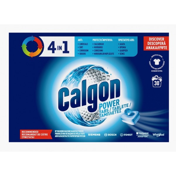 Calgon Powerball 30 bucati, tablete anticalcar 4in1, outlet Outlet 61,79 lei