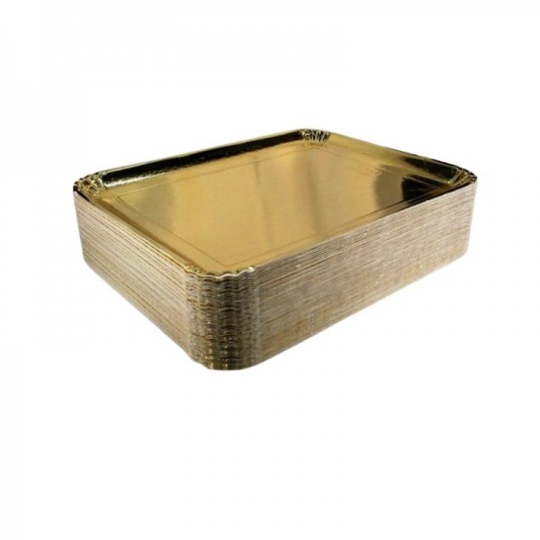 Tavite carton premium, aurii, 7E-6S, 28*37 cm, 25buc, outlet Produse 62,34 lei
