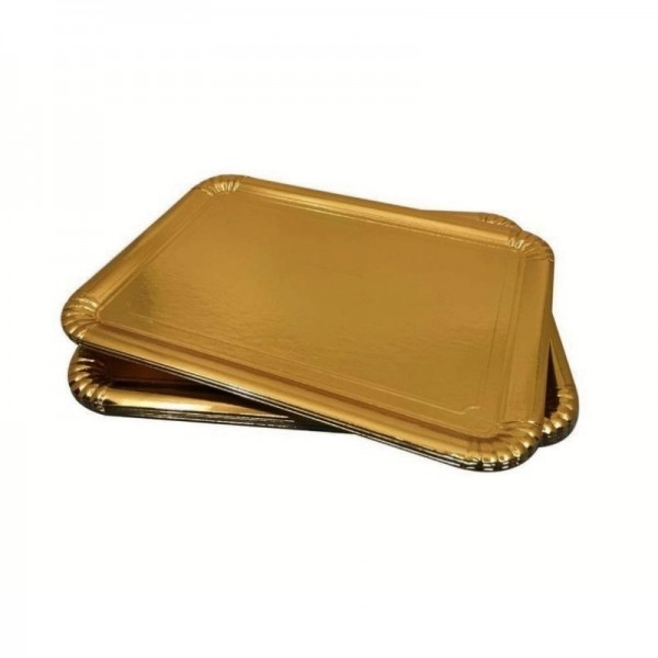 Tavite carton premium, aurii, 7E-6S, 28*37 cm, 25buc, outlet Produse 62,34 lei
