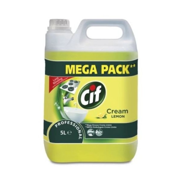 Cif professional lemon, 5L, crema de curatat non-abraziva, outlet Outlet 125,80 lei