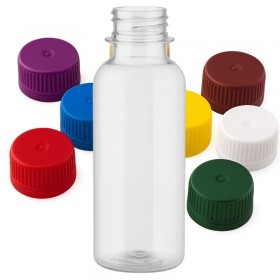 Flacoane 25ml, pet transparent, cilindric, cu capac, F16mm, 1500buc Miniflacoane 750,50 lei