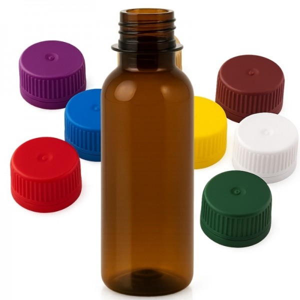 Flacoane 25ml, pet brun, cilindric, cu capac, F16mm, 1500buc Miniflacoane 750,50 lei
