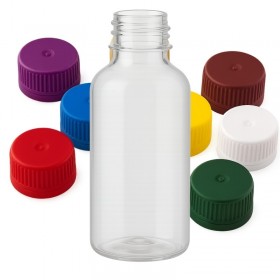 Flacoane 30ml, pet transparent, cilindric, cu capac, F16mm, 1500buc Produse 844,63 lei