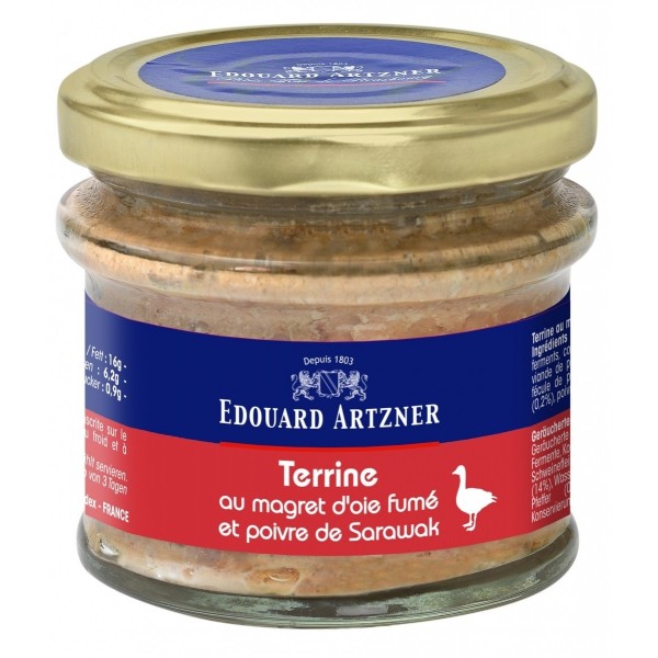 Edouard Artzner terina din piep de gasca afumat cu piper Sarawak 100g Produse 33,75 lei