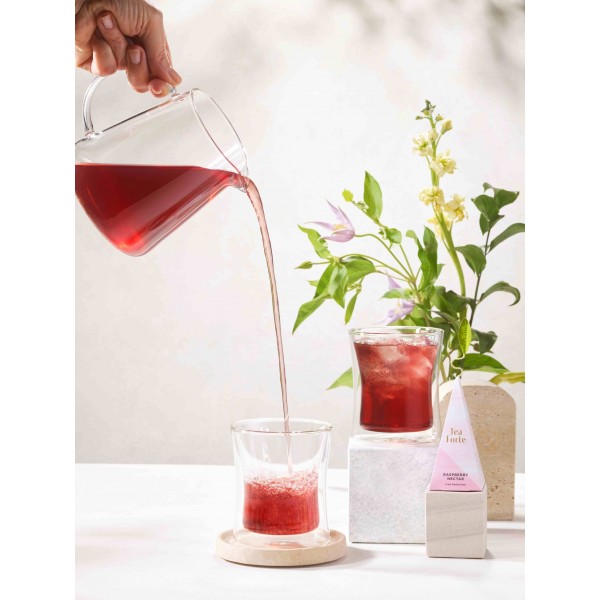 Ceai rece-Tea Over Ice Raspberry Nectar, Tea Forte- cutie cu 5 piramide Produse 48,75 lei