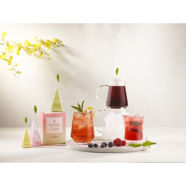 Ceai rece-Tea Over Ice Raspberry Nectar, Tea Forte- cutie cu 5 piramide Produse 48,75 lei
