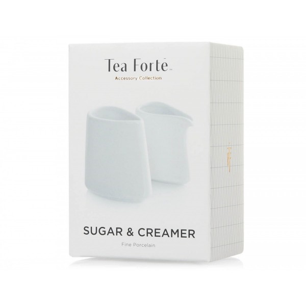 Recipiente din portelan pentru fisca si zahar Creamer and Saucer - Tea Forte Căni și Ceainice 51,00 lei