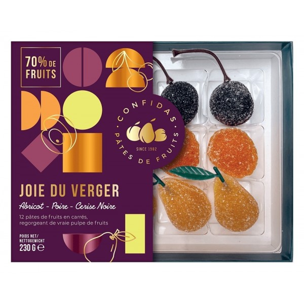 Cutie cu 12 jeleuri de fructe de livada Confidas 230g Produse 97,00 lei