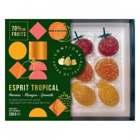 Cutie cu 12 jeleuri de fructe tropicale Confidas 230g Produse 97,00 lei