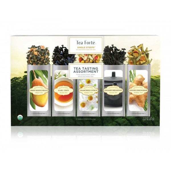 Cutie cu 15 infuzii de ceai Tasting Assortment - Tea Forte Produse 85,00 lei