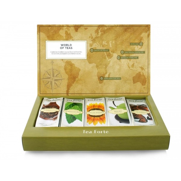 Cutie cu 15 infuzii de ceai World of Teas - Tea Forte Produse 85,00 lei