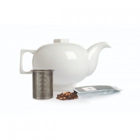 Ceainic Solstice din portelan cu infuzor din inox - Tea Forte Produse 90,00 lei