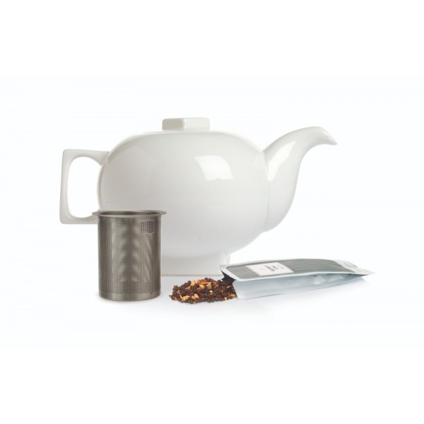 Ceainic Solstice din portelan cu infuzor din inox - Tea Forte Produse 90,00 lei