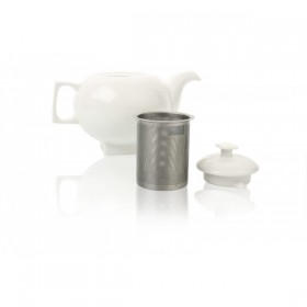 Ceainic Solstice din portelan cu infuzor din inox - Tea Forte Produse 90,00 lei