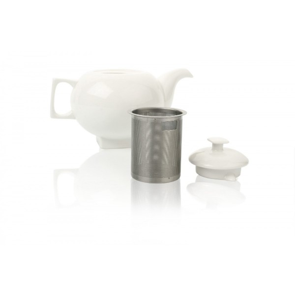 Ceainic Solstice din portelan cu infuzor din inox - Tea Forte Produse 90,00 lei