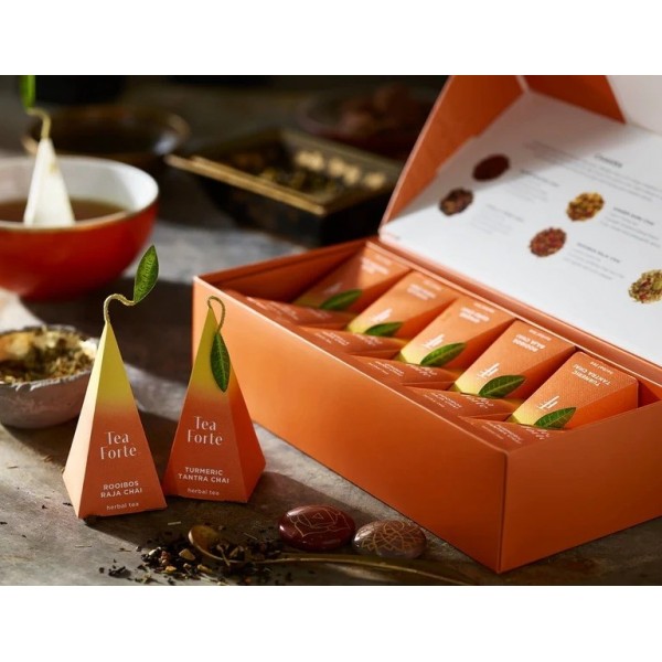 Ceai Ribbon box Chakra – cutie elegantă cu 10 piramide Produse 92,00 lei