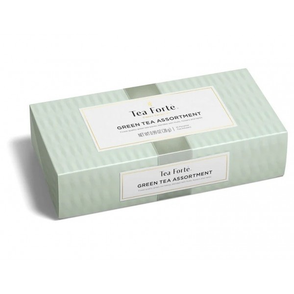 Ceai Petite Ribbon Green Assortment - Tea Forte - Cutie cu 10 piramide de ceai Produse 95,00 lei