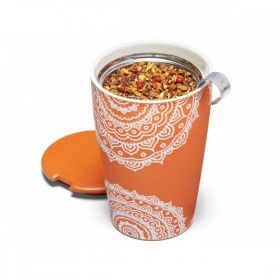 Cana ceai din ceramica cu pereti dubli si infuzopr din inox Kati Chakra - Tea Forte Produse 112,00 lei