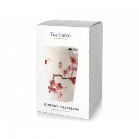 Cana pentru ceai din ceramica cu infuzor din inox Kati Cherry Blossoms - Tea Forte Produse 112,00 lei