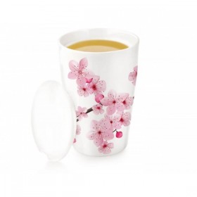 Cana pentru ceai din ceramica cu pereti dubli si infuzor din inox Kati Hanami - Tea Forte Produse 112,00 lei