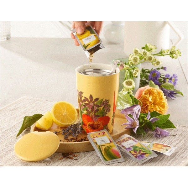 Cana pentru ceai din ceramica cu pereti dubli si infuzor din inox Kati Paradis - Tea Forte Produse 112,00 lei