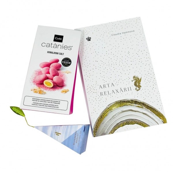 Arta Relaxarii Catanies - Cadou cu ceai, carte si migdale caramelizate Produse 113,00 lei