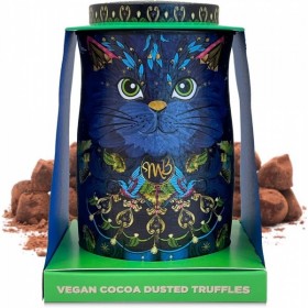 Cutie metalica cu Trufe din ciocolata vegana Monty Bojangles Persian Cat Midnight Prince 135G Produse 115,00 lei
